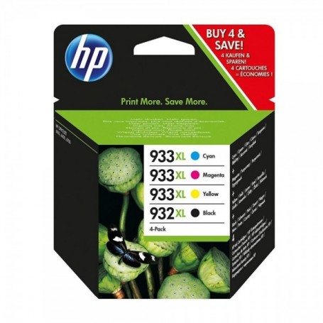 HP C2P42AE 932XL/933XL Cartucho de Tinta Original, 4 unidades, negro, cian, magenta y amarillo