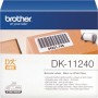 Brother DK11240 - Etiquetas Originales Precortadas Multiproposito Grandes - 102x51 mm - 600 Unidades - Texto negro sobre fondo b
