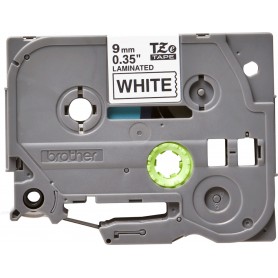 Brother TZe221 Cinta Laminada Original de Etiquetas - Texto negro sobre fondo blanco - Ancho 9mm x 8 metros