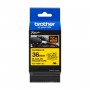 Brother TZeFX661 Cinta Laminada Flexible Original de Etiquetas - Texto negro sobre fondo amarillo - Ancho 36mm x 8 metros