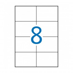 Apli Etiquetas Permanentes Blancas 105 x 74 mm - 100 Hojas