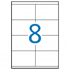 Apli Etiquetas Blancas Permanentes 105.0 x 70.0 mm 100 Hojas