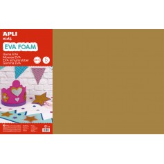 Apli Goma Eva Marron 600x400 - 5 Hojas de Alta Calidad y Facil de Cortar