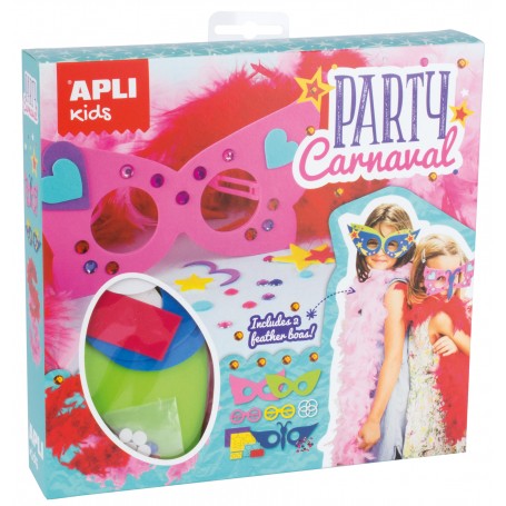 Apli Kit Fiesta Carnaval - Incluye Varios Elementos para la Fiesta - Decoracion Tematica - Accesorios para Disfrazarse