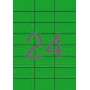 Apli Etiquetas Verdes Permanentes 70.0 x 37.0mm 20 Hojas
