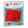 Apli Pizarra Magnetica XL - Superficie de Escritura Amplia - Iman Integrado para Sujetar Notas y Documentos - Marco de Aluminio 