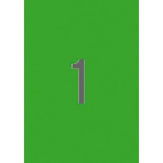 Apli Etiquetas Verdes Permanentes 210.0 x 297.0mm 20 Hojas