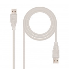 Nanocable Cable USB-A 2.0 Macho a USB-A Macho 1m