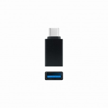 Nanocable Adaptador USB-C a USB 3.1 - USB-C/M-USB-A/H - Aluminio - Color Negro