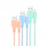 Nanocable Pack de 3 Cables Mallados USB-A Macho a Lightning Macho - Longitud 1m - Colores Pastel Rosa, Verde y Azul