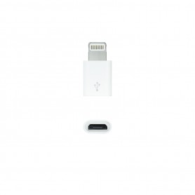 Nanocable Adaptador Lightning a Micro USB - Lightning/M-Micro B/H - Color Blanco