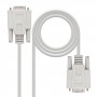 Nanocable Cable Serie RS232 DB9 Macho a DB9 Macho 1.80m - Color Beige