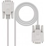 Nanocable Cable Serie RS232 DB9 Macho a DB9 Hembra 3m - Color Beige