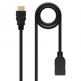 Nanocable Cable HDMI 2.0 Prolongador A/M-A/H - 2.0m - Color Negro