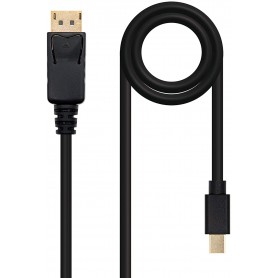 Nanocable Cable Mini DP Macho a DisplayPort Macho 2m - Color Negro