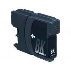 Brother LC980Bk y LC1100Bk Negro cartucho sustituto, reemplaza al LC-980 Bk y LC-1100 Bk