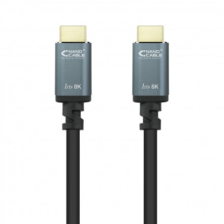Nanocable Cable HDMI 2.1 Iris 8K A/M-A/M 0.5m - Color Negro