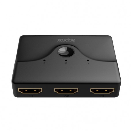 Approx Switch de 3 Puertos HDMI con Mando a Distancia