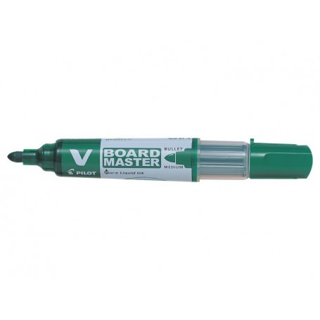 Pilot V-Board Master Begreen Rotulador para Pizarra Blanca - Punta Redonda 6mm - Trazo 2.3mm - 91% Plastico Reciclado - Recargab
