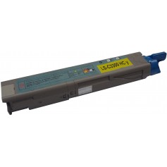 OKI C3300Y Amarillo tóner sustituto, reemplaza al Oki 43459337 y Oki 43459405