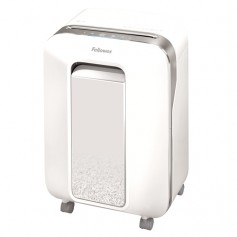 Fellowes LX201 Destructora de Papel Manual Microcorte - Destruye hasta 12 Hojas - 22L - Color Blanco