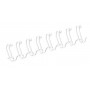 Fellowes Wire Pack de 100 Espirales Dobles Metalicas 10mm - Hasta 80 Paginas - Color Blanco