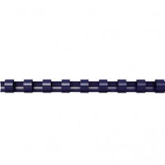 Fellowes Pack de 100 Canutillos de Plastico 6mm - Hasta 20 Hojas - Facil de Utilizar y Flexible - Alta Calidad - Color Azul