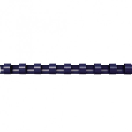 Fellowes Pack de 100 Canutillos de Plastico 8mm - Hasta 40 Hojas - Facil de Utilizar y Flexible - Alta Calidad - Color Azul