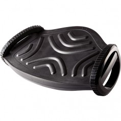 Fellowes Smart Rocker Reposapies - Doble Base Circular - Ayuda a una Correcta Circulacion - Superficie Efecto Masaje - Color Neg