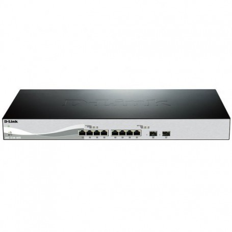 D-Link Switch Gestionado 8 Puertos Gigabit 10G + 2 Puertos 10G SFP+