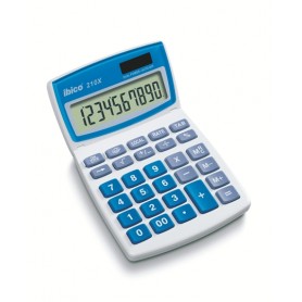 Ibico 210X Calculadora de Sobremesa - Teclas Grandes - LCD de 10 Digitos - Pantalla Inclinable Ajustable