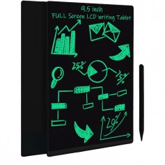 Leotec Nine Pizarra Digital LCD 9.5" de Tinta Electronica - Sin Luz Azul - Boton de Bloqueo - Lapiz Magnetico - Color Negro