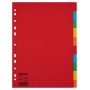 Esselte Separadores Scarton A4 10 Pestañas 5 Colores Gramaje150Grs sin Caratula Indice - Multicolor Materia Lcarton - Tamaño A4 