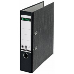 Leitz Archivador Palanca Leitz 180° Clasico Jaspeado - A4, 50mm - Mecanismo 180° - Negro Clima Compensado - Certificacion Blue A