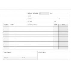 Apli Talonario Entrega 1/8 Apaisado Duplicado - Formato Apaisado - 2 Copias - Numeracion Secuencial - Papel Autocopiativo - Blan