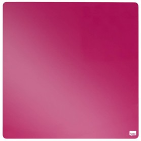 Nobo Tile Mini Pizarra Magnetica 360x360mm - sin Marco - Almohadillas e Imanes Incluidos - Diseño Creativo y Colorido - Fucsia