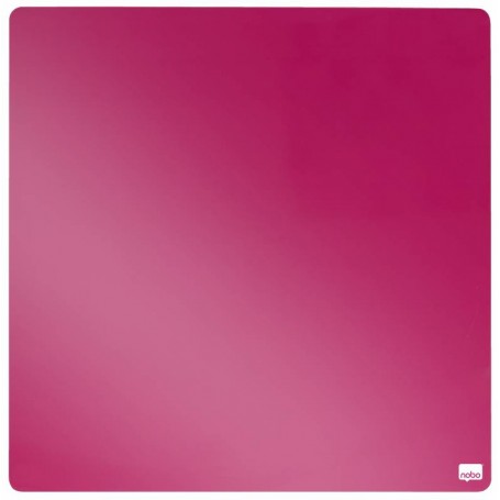 Nobo Tile Mini Pizarra Magnetica 360x360mm - sin Marco - Almohadillas e Imanes Incluidos - Diseño Creativo y Colorido - Fucsia