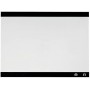 Nobo Pizarra Blanca Magnetica Pequeña con Clip para Notas 430x580mm - Diseño sin Marco - Funciones de Gancho - Color Blanco