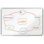 Nobo Premium Plus Pizarra Magnetica de Acero Vitrificado 900x600mm - Montaje en Esquinas - Superficie de Borrado Superior - Colo