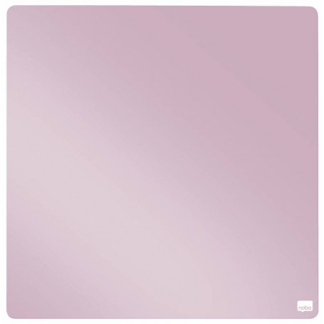 Nobo Mini Pizarra Magnetica Tile 360x360mm - sin Marco - Almohadillas Adhesivas e Imanes - Diseño Creativo y Colorido - Rosa