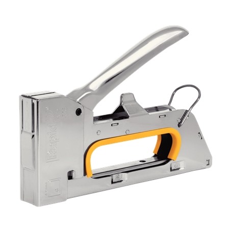 Rapid PRO R23E Clavadora/Grapadora - Para Grapas Nº13/4-8mm - Sin Retroceso - Funcion de Bloqueo - Color Cromado