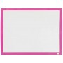 Nobo Pizarra Blanca Magnetica Pequeña 585x430 - Colores Vibrantes - Accesorios Incluidos - Fucsia