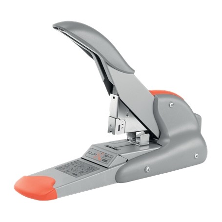 Rapid Duax Grapadora de Gruesos - Hasta 170 Hojas - Grapado Plano - Para Grapas Rapid Duax - Color Gris/Naranja