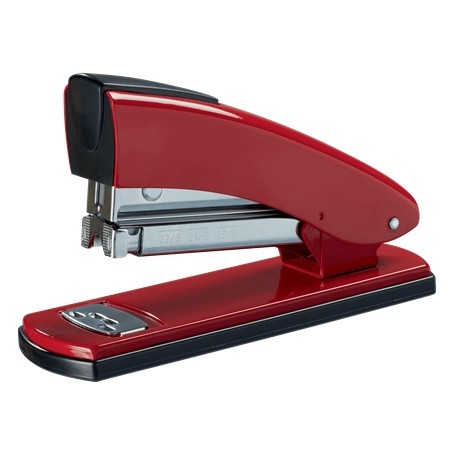 Petrus 2001 Grapadora Metalica Retro - Hasta 30 Hojas - Grapado Cerrado, Abierto y Clavado - Color Rojo