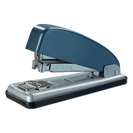 Petrus 226 Grapadora Metalica - Hasta 30 Hojas - Grapado Cerrado, Abierto y Clavado - Color Azul/Plata
