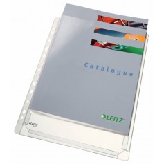 Esselte Fundas Fuelle Estandar A4 PVC Liso Multitaladro-11 - Capacidad 200 Hojas - Transparente (170 Micras)