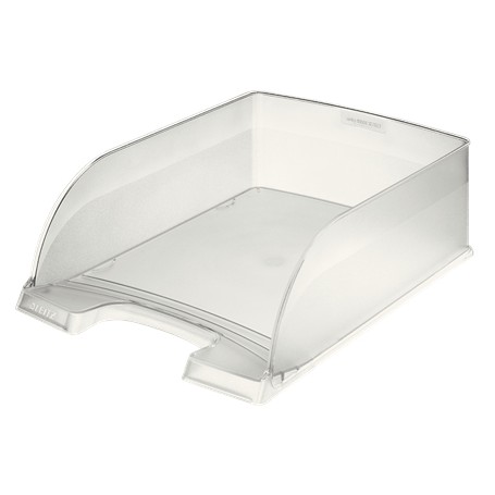 Leitz Plus Jumbo Bandeja Portadocumentos de Gran Capacidad - Formato Vertical A4 - Hasta 8uds Apilables - Color Translucido