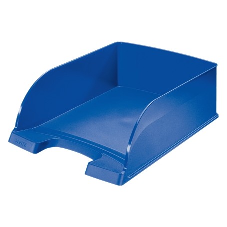 Leitz Plus Jumbo Bandeja Portadocumentos de Gran Capacidad - Formato Vertical A4 - Hasta 8uds Apilables - Color Azul