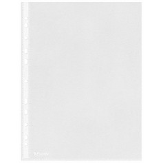 Esselte Eco Funda Portadocumentos - Lamina de PP Transparente de 0,05mm - Acabado Piel de Naranja - A4 - Caja de 100 - 11 Taladr