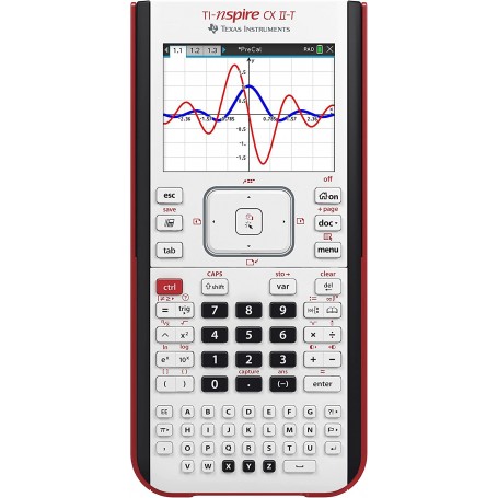 Texas Instruments TI-Nspire CX II-T Calculadora Gráfica Digital a Color Blanco, E/D/I/NL/P/F